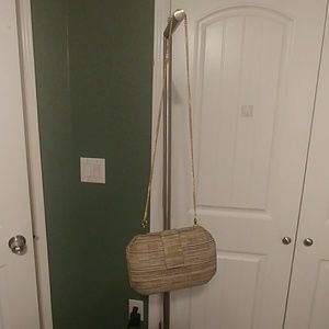 J.Renee Hard Case Vintage Purse Tan Brown